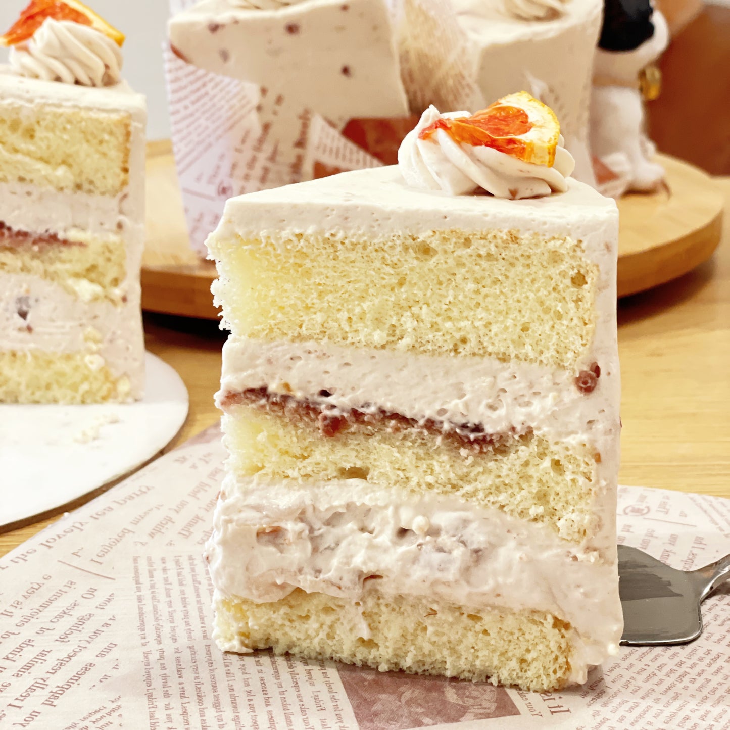 Raspberry Lychee Cake