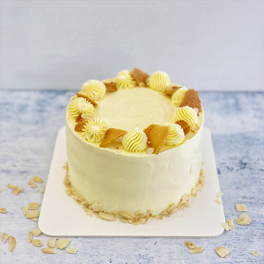 Salted Buttercream Cake with Almond