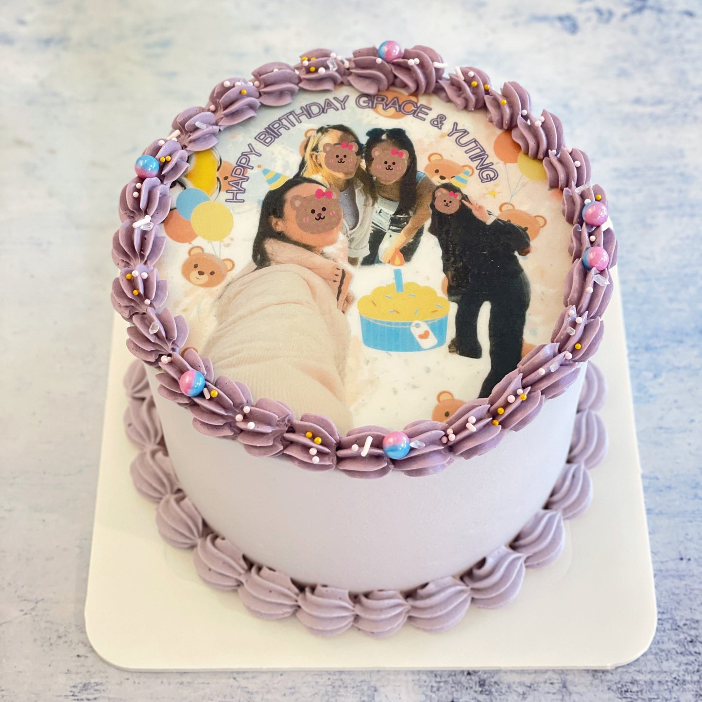 Edible Image Selfie Cake