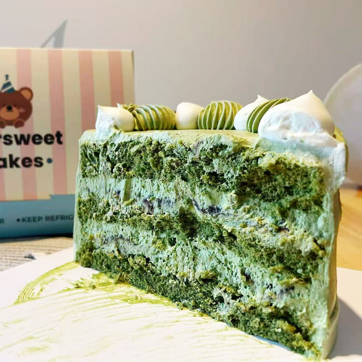 Matcha Red Bean Cake